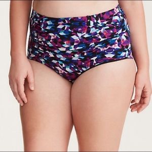 Torrid High Waist Ruched Swim Bottom